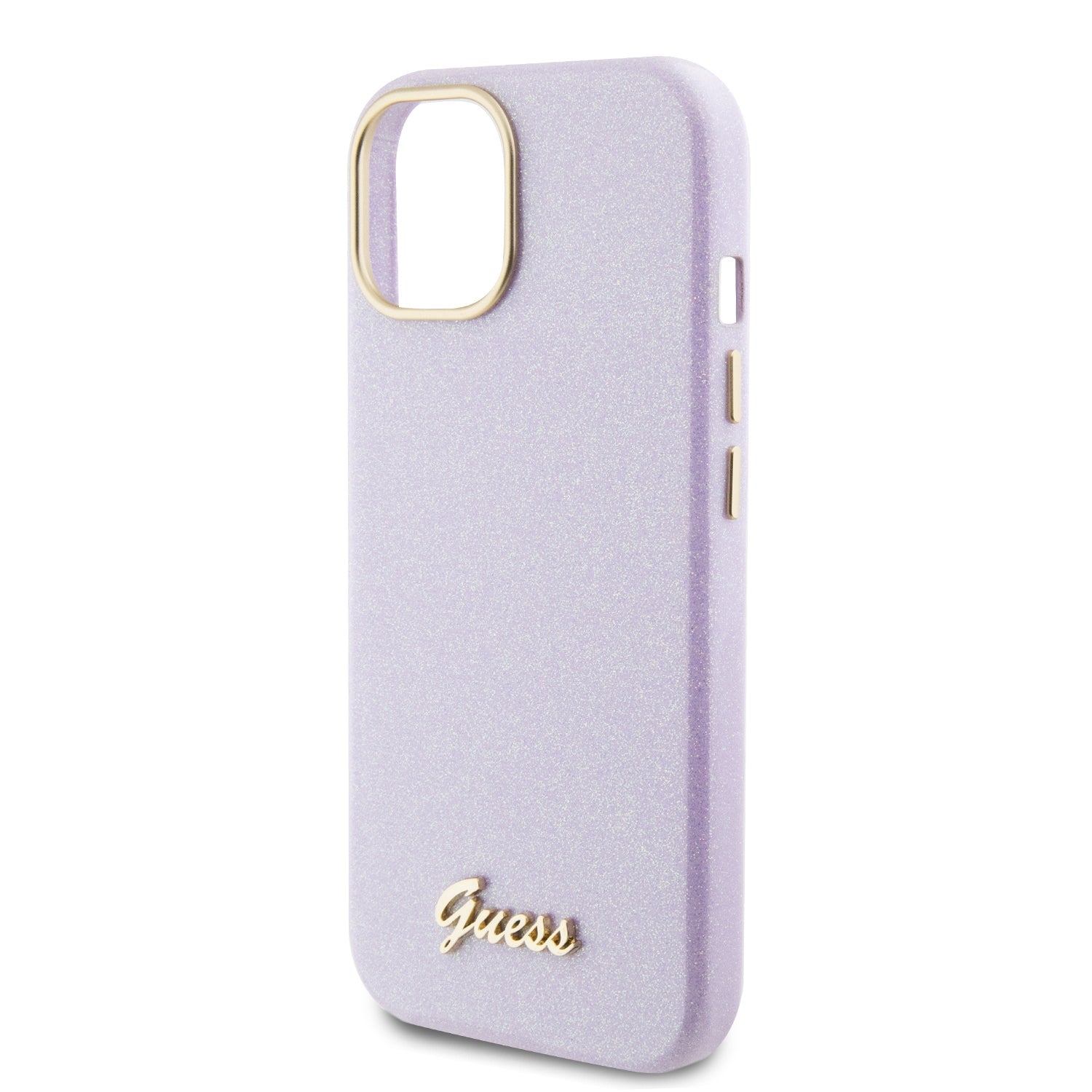 GUESS GUHCP15LPGMCSL HC FW PU GLITTER GLOSSY SCRIPT LILAC iPhone 15 PRO