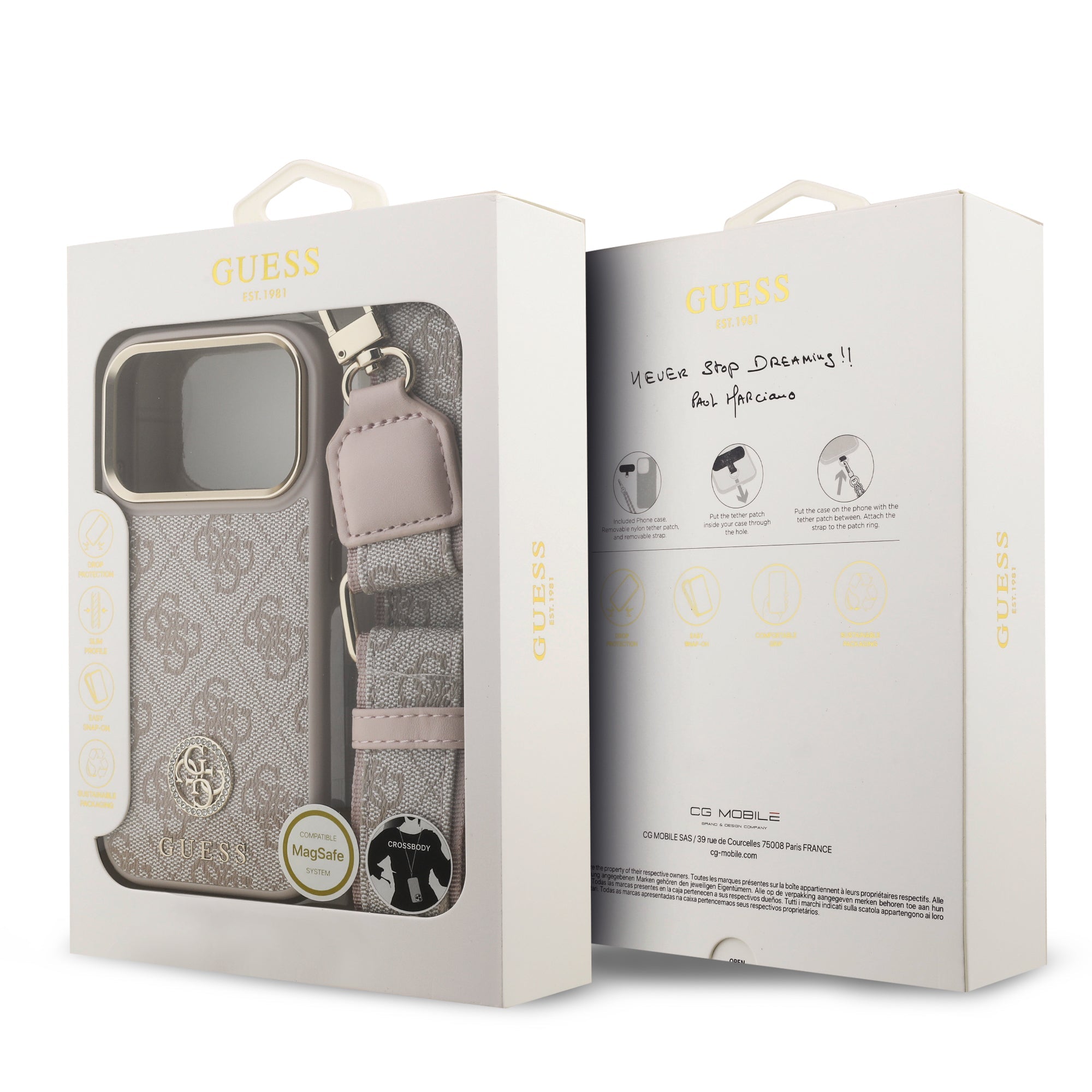 Guess GUHMP17LP4G4DCSP CASE For iPhone17 Pro