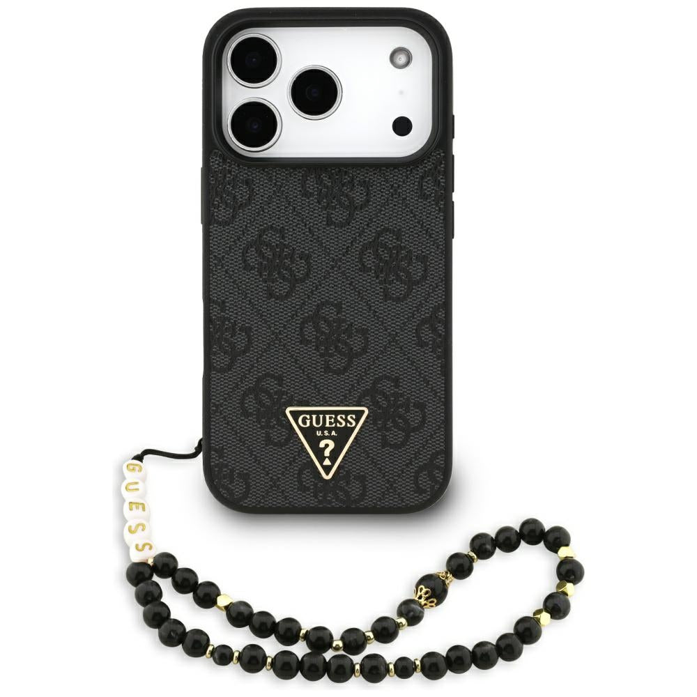 Guess GUHMP17LP4TSDPPSK 4G Strap Triangle Logo MagSafe for iPhone 17 Pro black