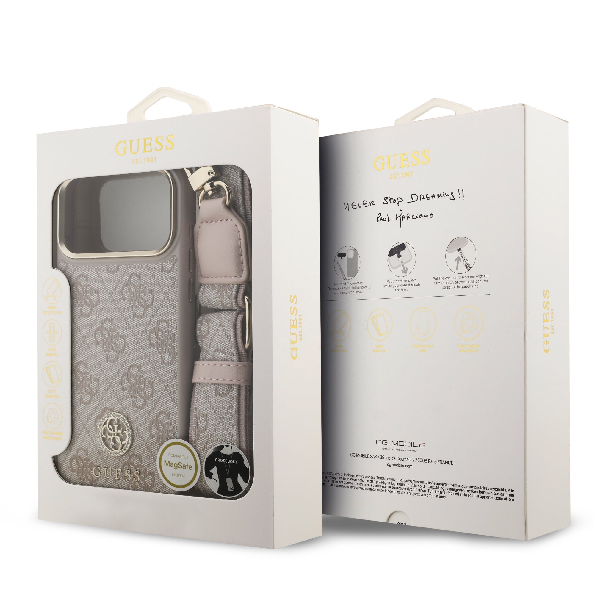 Guess GUHMP17XP4G4DCSP CASE For iPhone17 Pro Max