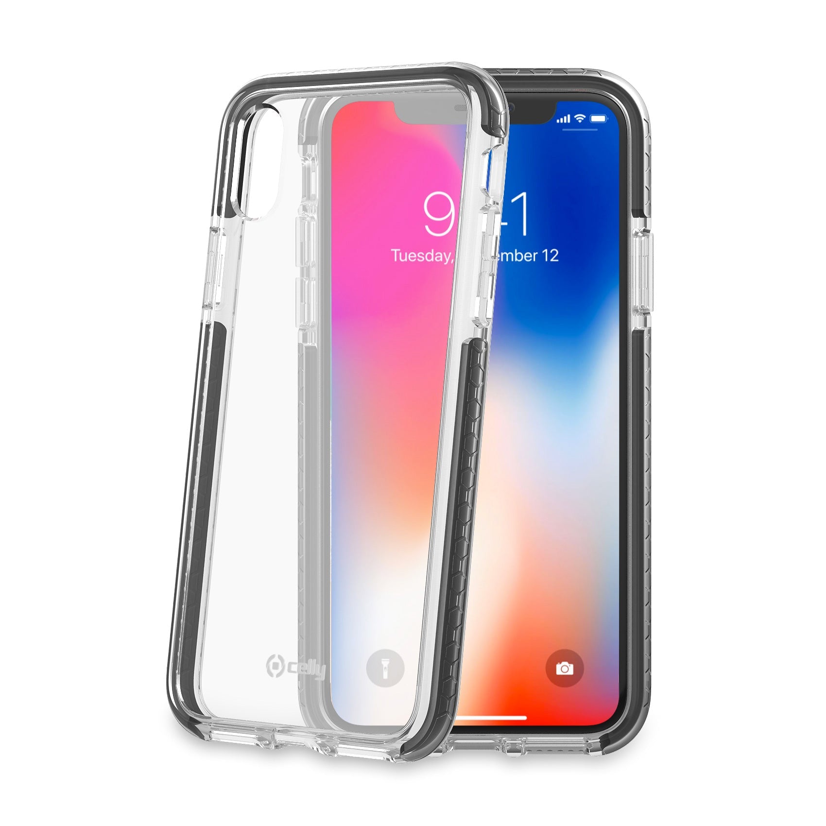 Celly HEXAGON IPHONE XS/X BLACK