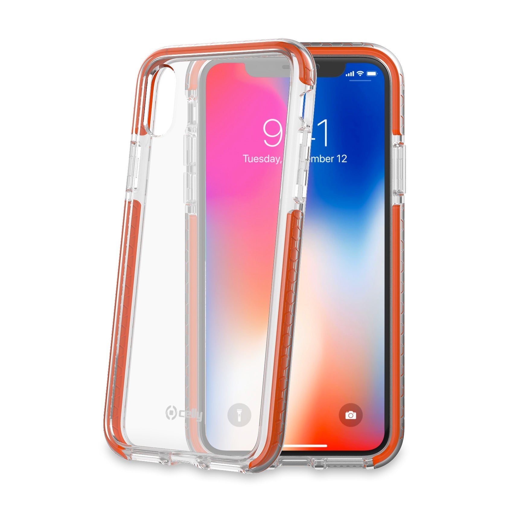 Celly HEXAGON IPHONE XS/X ORANGE