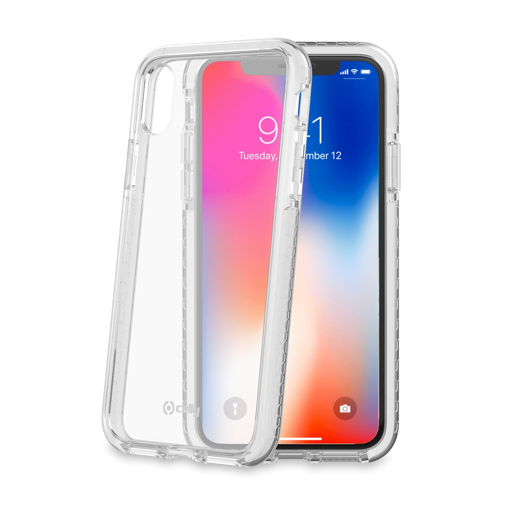 Celly HEXAGON IPHONE XS/X WHITE