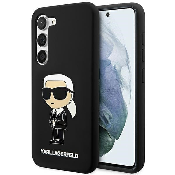 Karl Lagerfeld KLHCS23MSNIKBCK Galaxy S23+ S916 hardcase black Silicone Ikonik