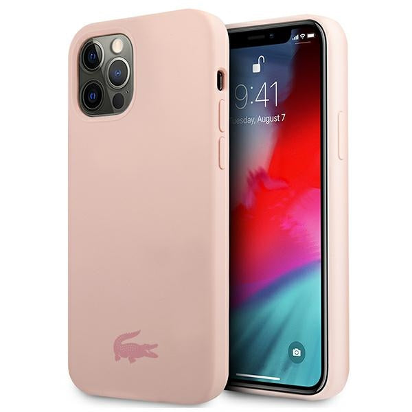 Lacoste LCHCP12MSI iPhone 12 / 12 Pro /pink hardcase Silicone