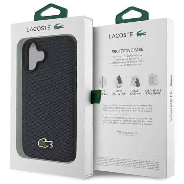 Lacoste LCHMP16MPVCV iPhone 16 Plus navy hardcase Iconic Petit Pique MagSafe