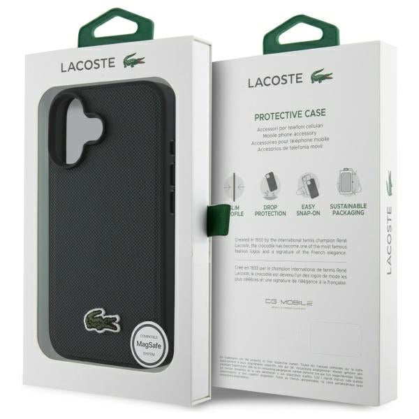 Lacoste LCHMP16SPVCE iPhone 16 green hardcase Iconic Petit Pique