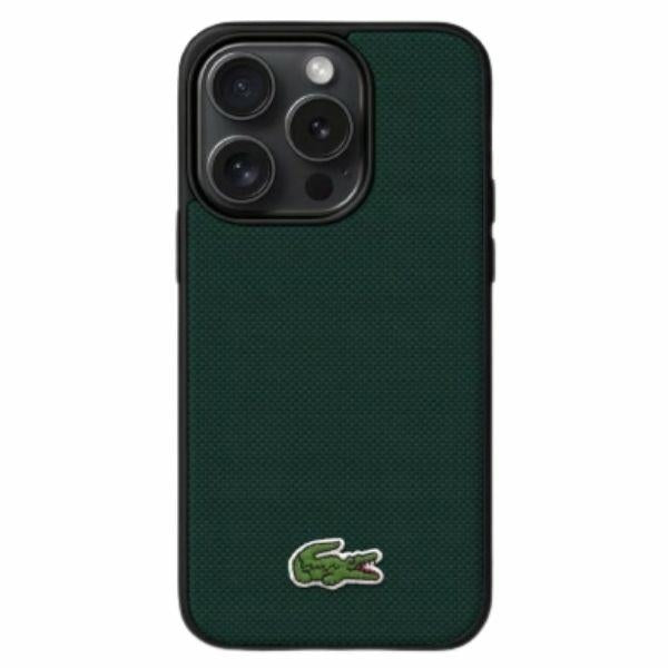 Lacoste LCHMP16LPVCE iPhone 16 Pro green hardcase Iconic Petit Pique