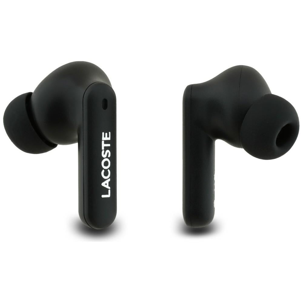 Earphones TWS Lacoste Iconic Petit Pique Bluetooth black