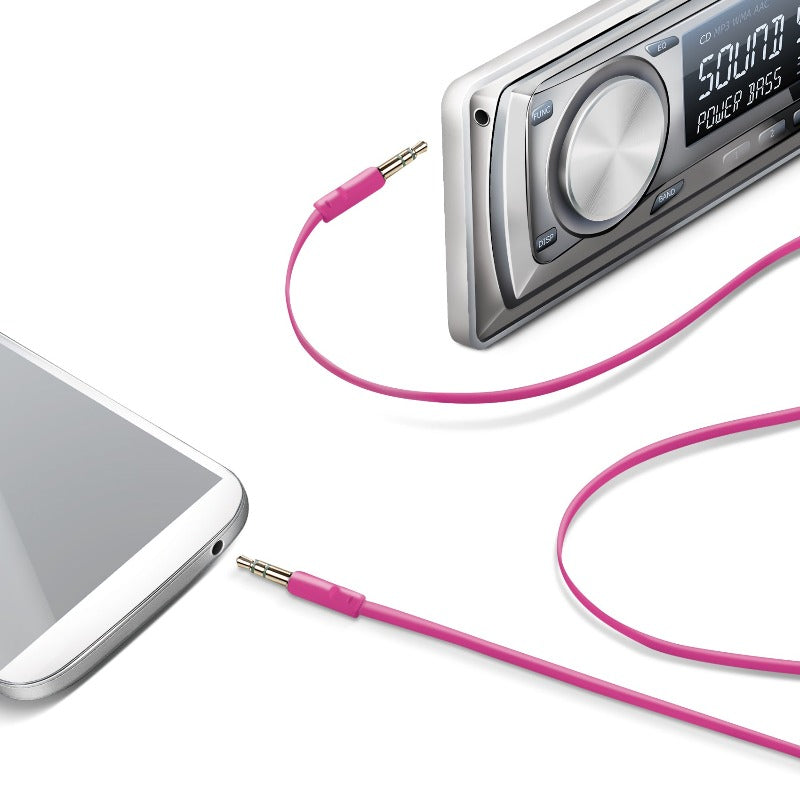 Celly AUDIO CABLE JACK 3.5MM Pink