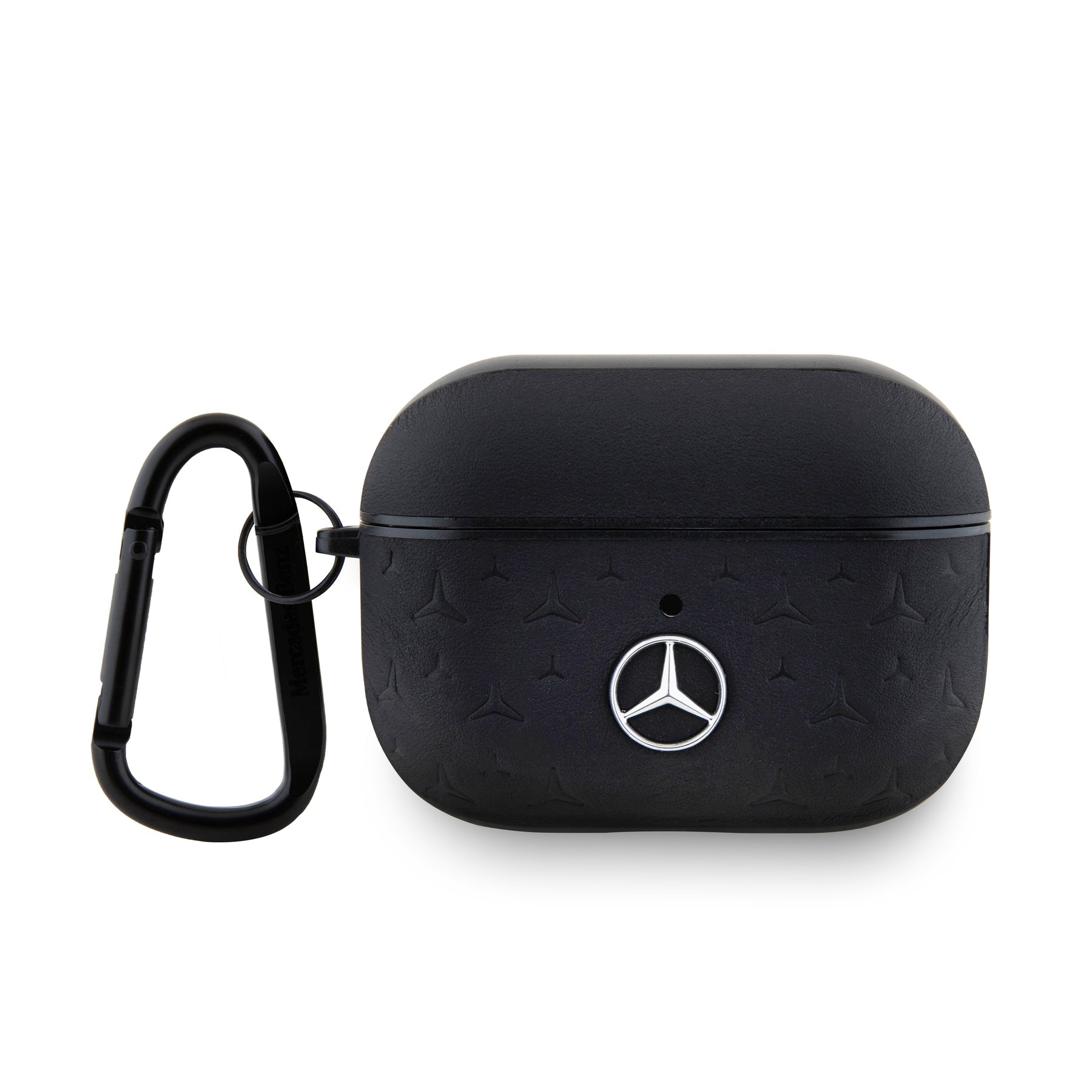 Mercedes MEA28REMPK AirPods 1/2 Leather Black Hard case with Star Pattern design
