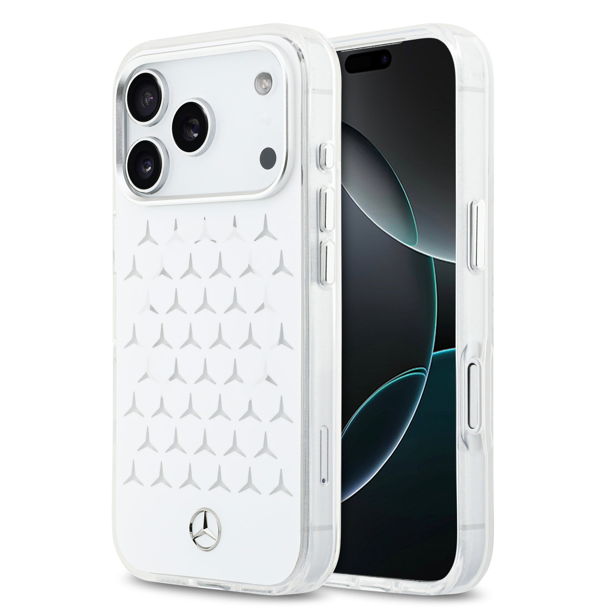 Mercedes MEHMP17L25HTPSTH HardCase MagSafe PC/TPU FROSTED W/ New Star Pattern White iPhone 17 Pro