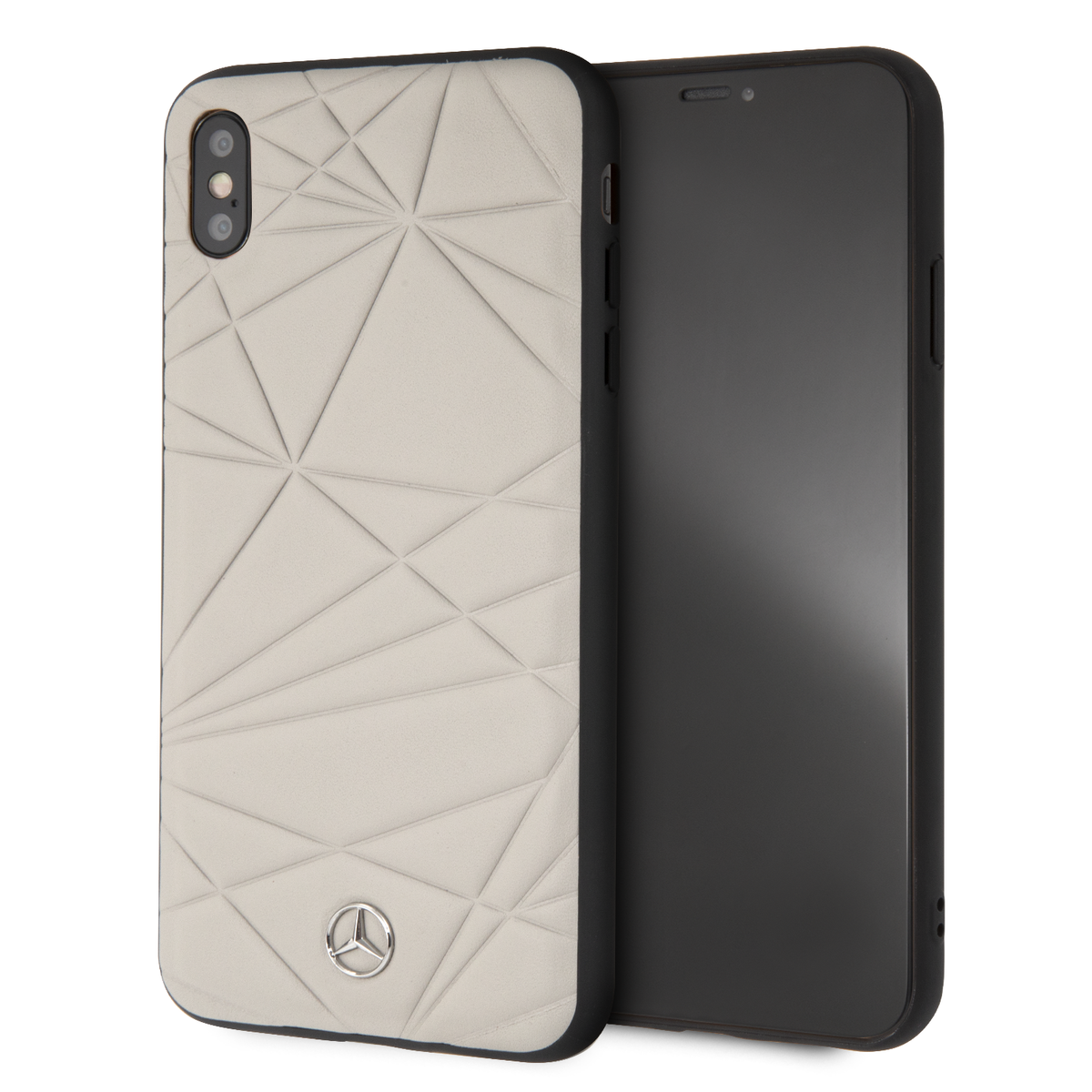 Mercedes-Benz MEPERHCI65QGLGR  Leather Case for iPhone Xs Max