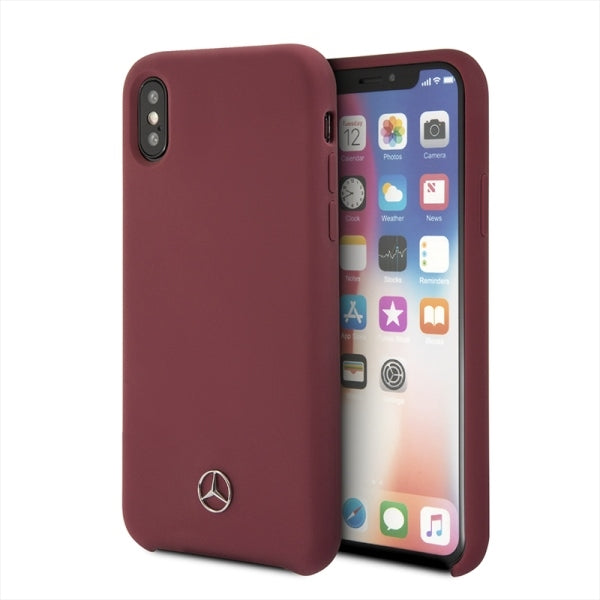 Mercedes MEHCPXSILRE iPhone X/ Xs hard case red