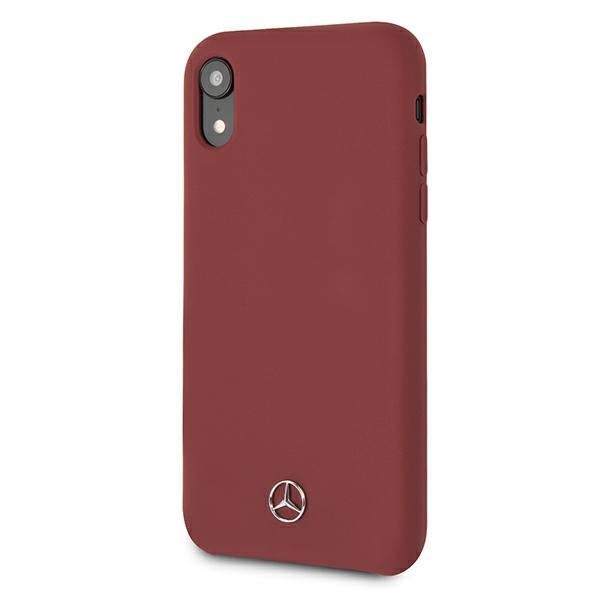 Case for Mercedes MEHCI61SILRE iPhone Xr red hardcase Silicone Line