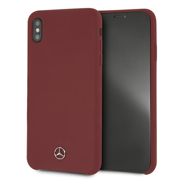 Case for Mercedes MEHCI65SILRE iPhone Xs Max red hardcase Silicone Line