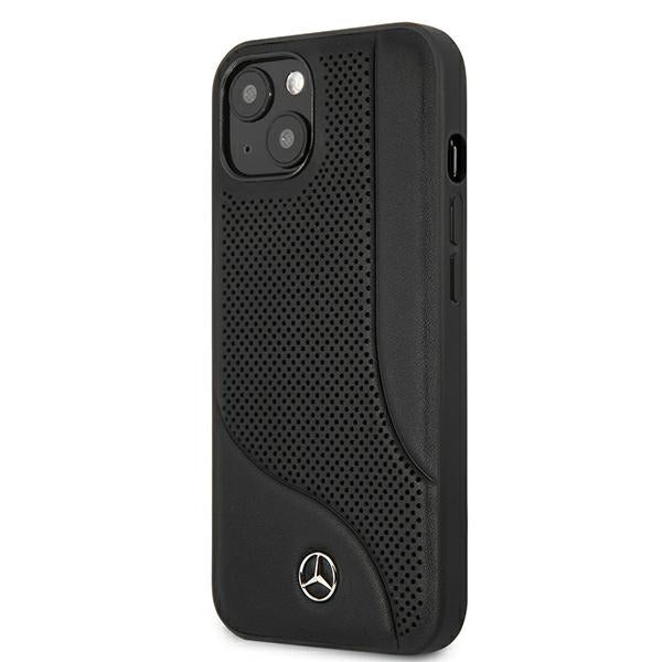 Mercedes MEHCP13SCDOBK iPhone 13 mini black hardcase Leather Perforated Area