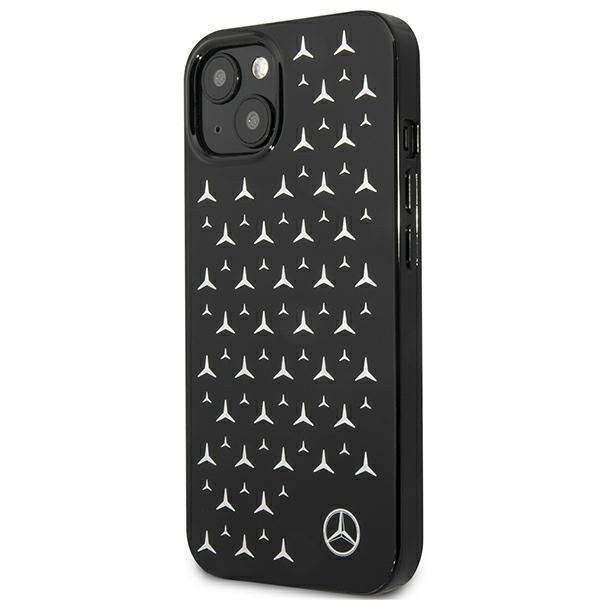 Case for Mercedes MEHCP13SESPBK iPhone 13 mini black hardcase Silver Stars Pattern