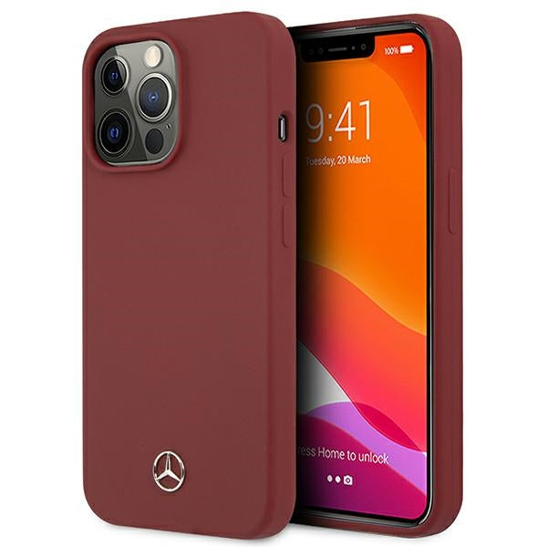 Mercedes MEHCP13XSILRE iPhone 13 Pro Max red hardcase Silicone Line