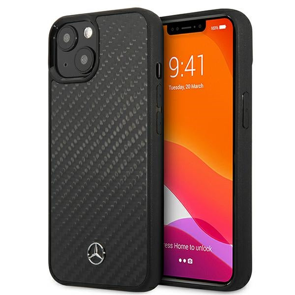 Case for Mercedes MEHCP13SRCABK iPhone 13 mini black carbon hardcase Dynamic Line