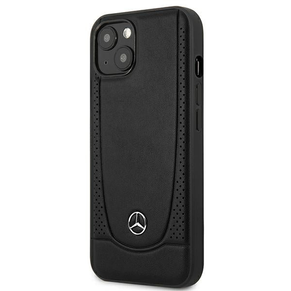 Case for Mercedes MEHCP14MARMBK iPhone 14 Plus black hardcase Leather Urban