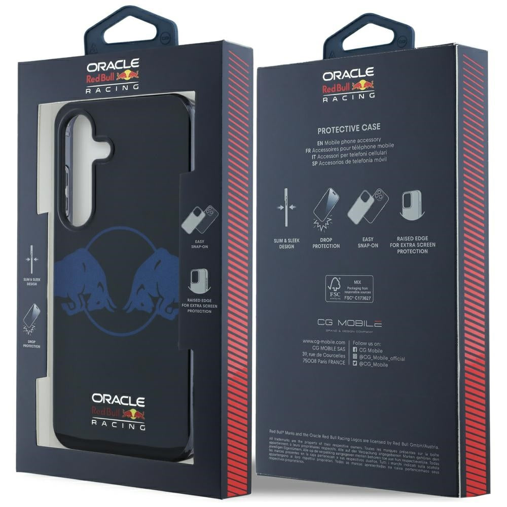 Red Bull Two Bulls Logo MagSafe for Samsung Galaxy S25 Navy Blue