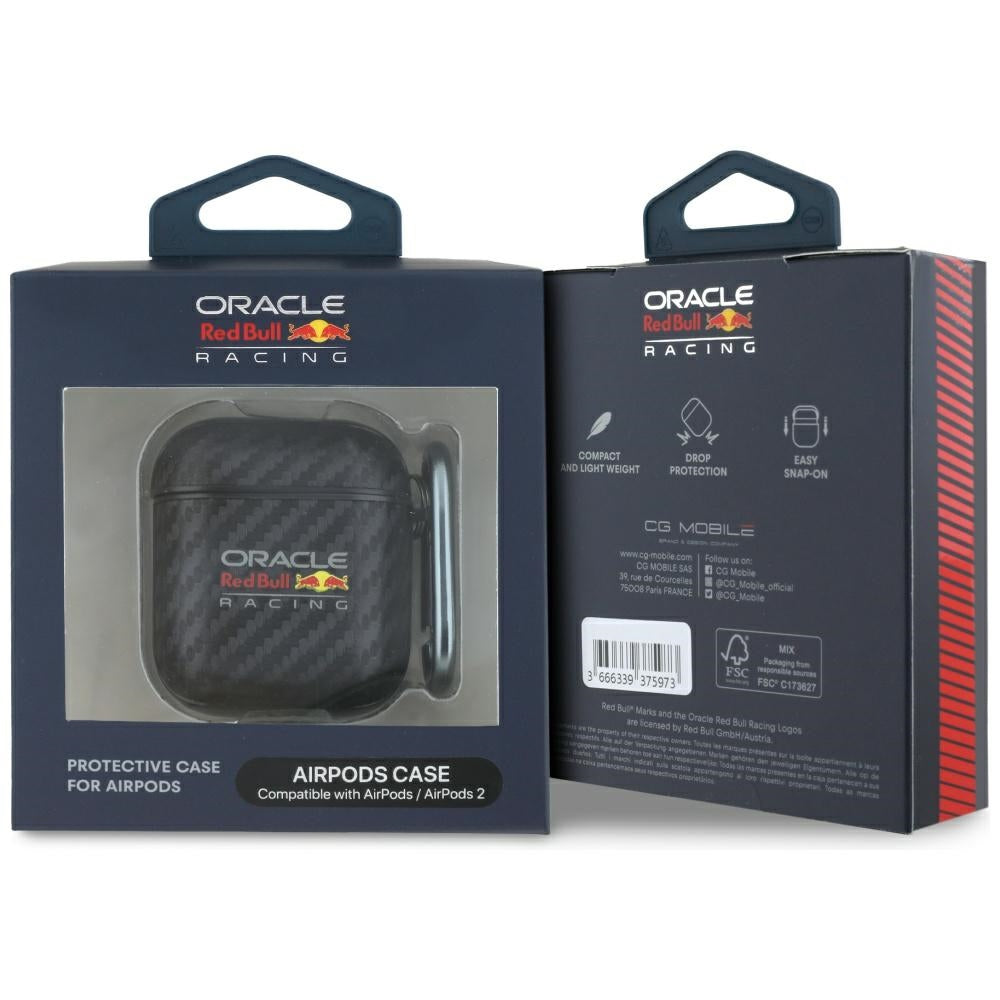 Red Bull PU Carbon Logo for AirPods 1/2 black
