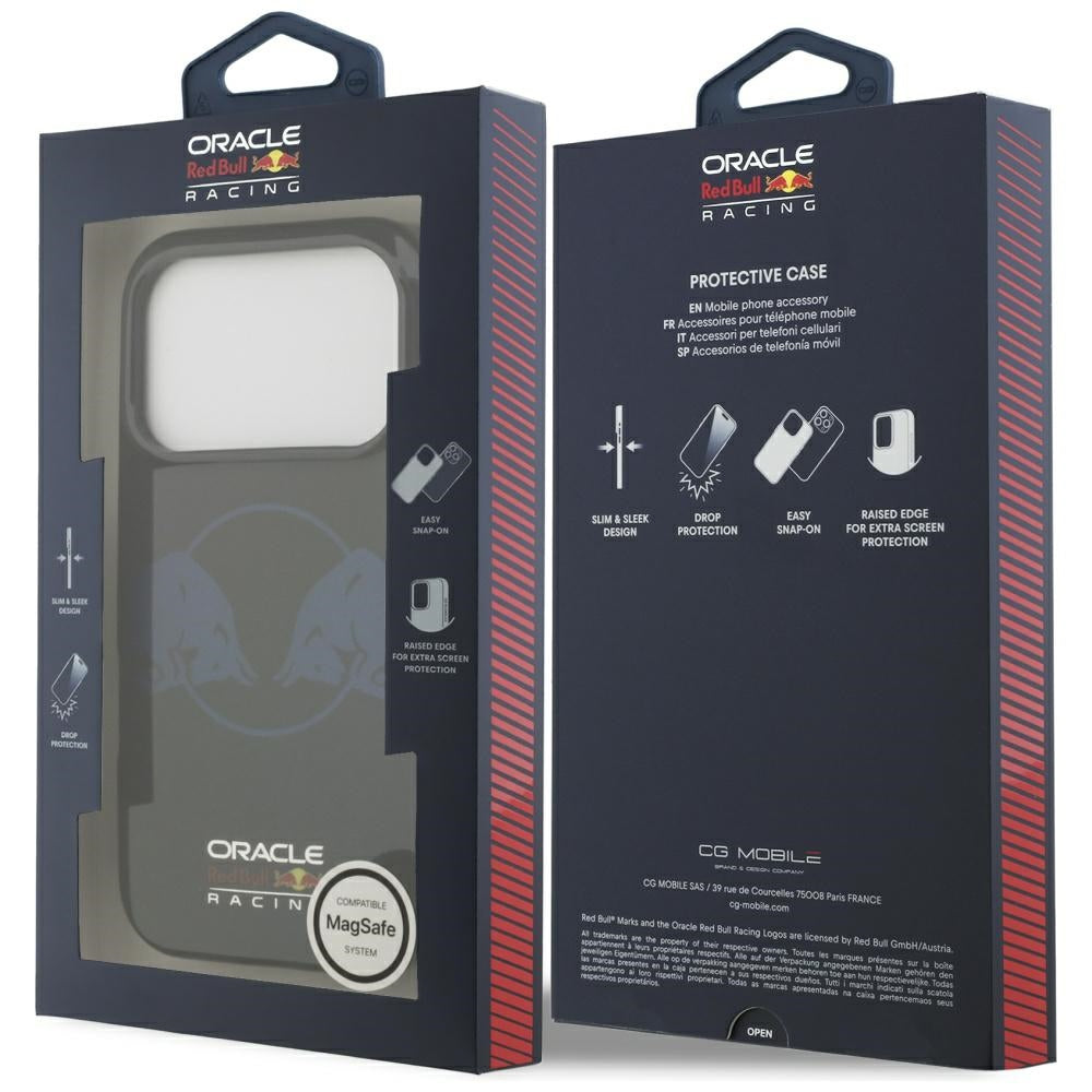 Red Bull IML Transparent Two Bulls MagSafe for iPhone 17 Pro Navy Blue