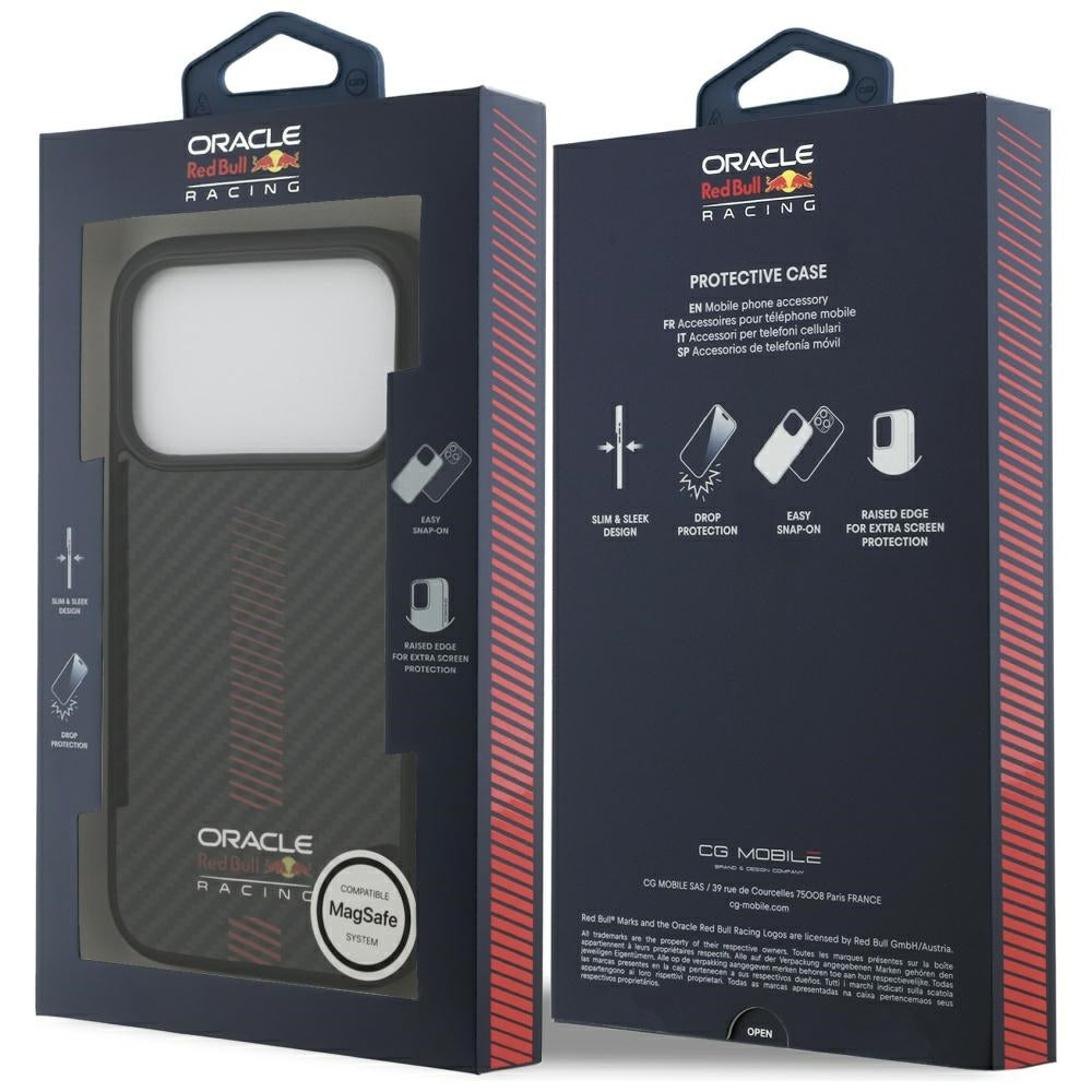 Red Bull RBHMP17X24CFGSMK Kevlar Logo Matt MagSafe for iPhone 17 Pro Max black