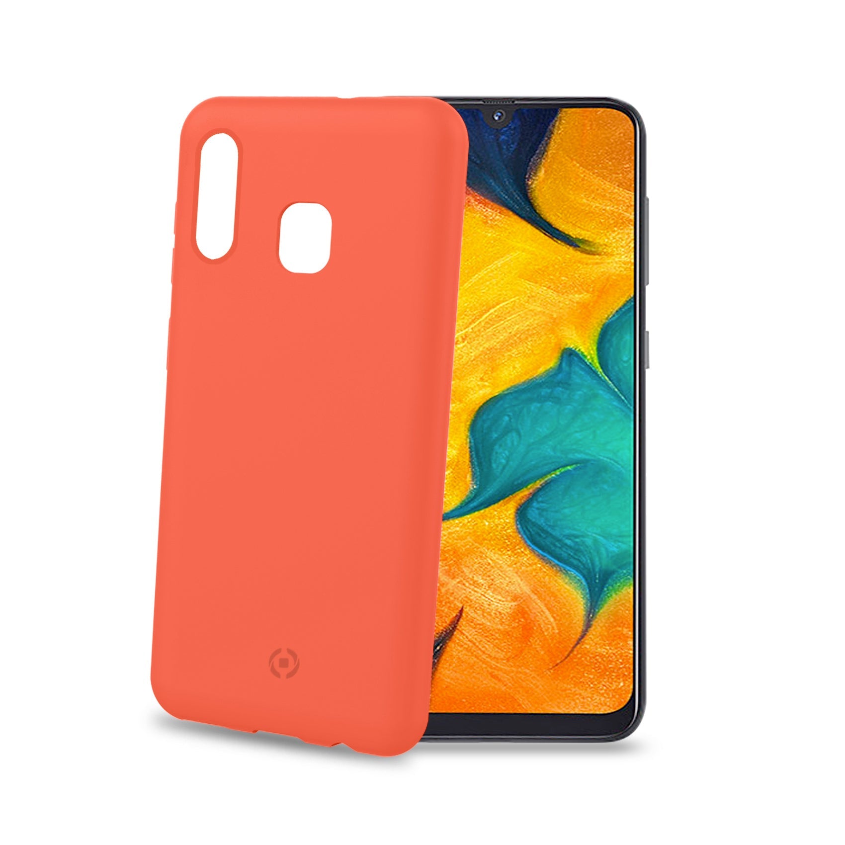 Celly Shock Case for Galaxy A30 Orange