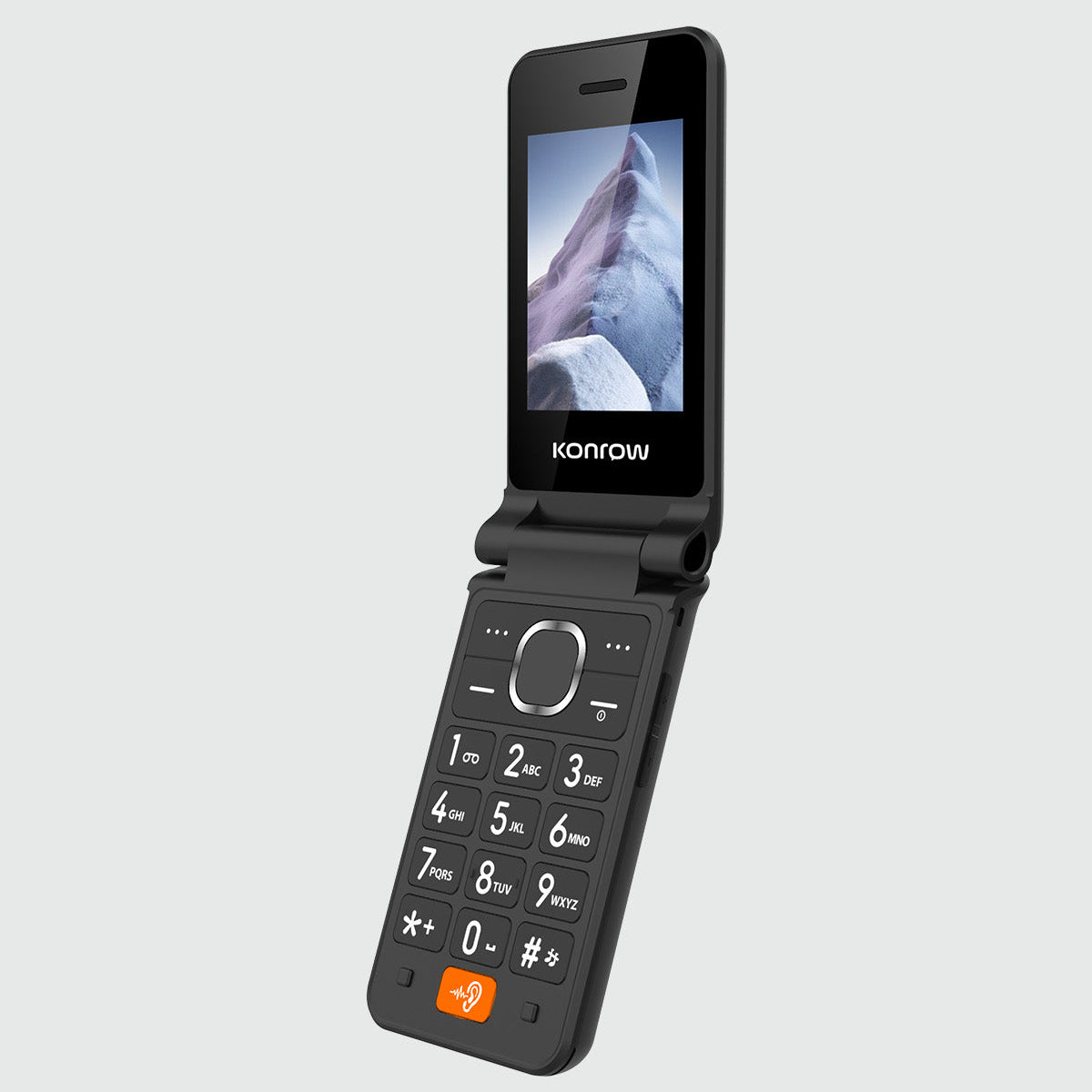Konrow Senior Flip Phone (Flip phone, 4G, large screen) 