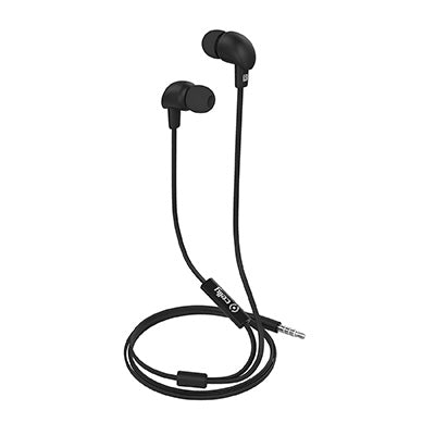 Stereo -oor 3,5 mm ronde kabel zwart