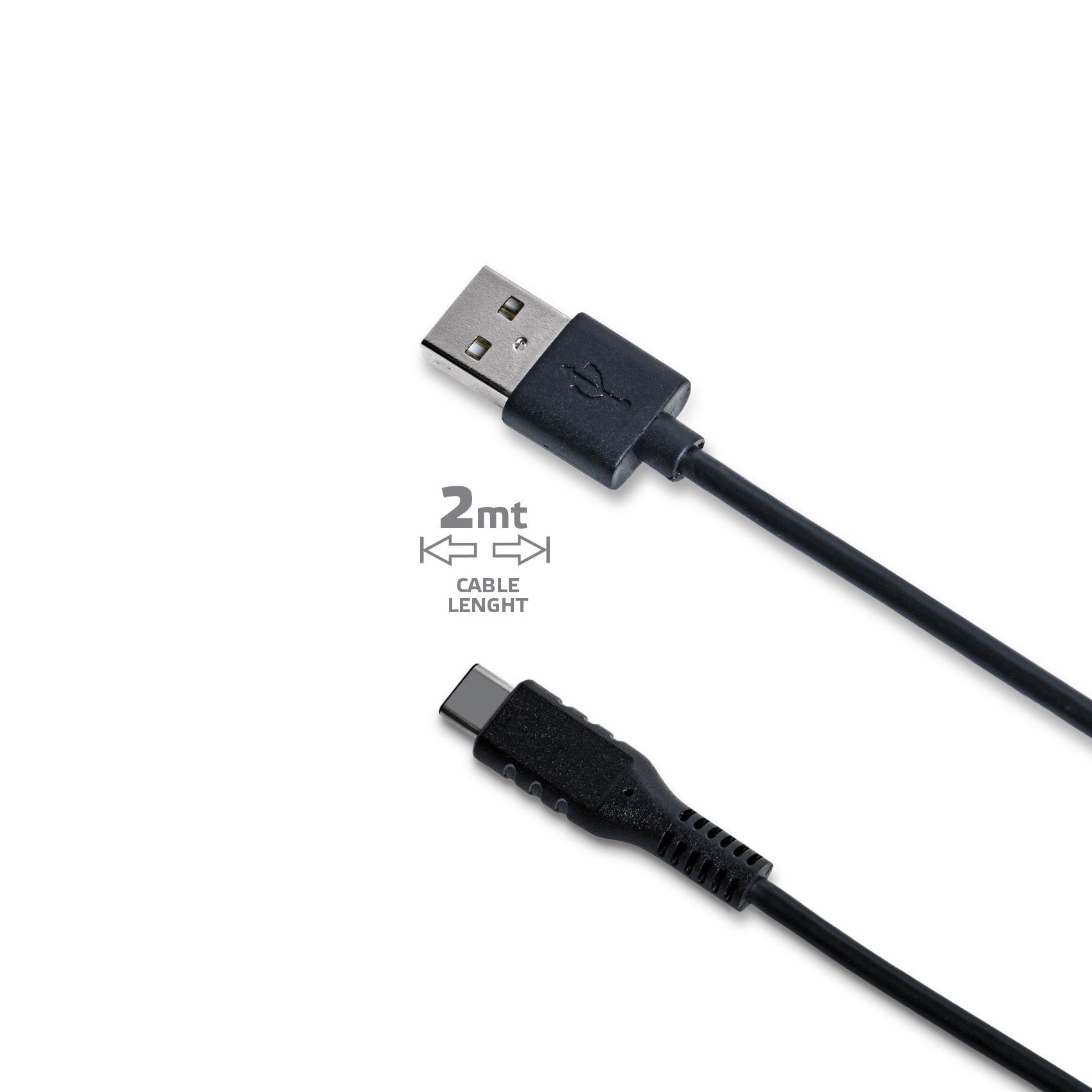 Celly USB-A TO USB-C 15W CABLE 2MT BLACK