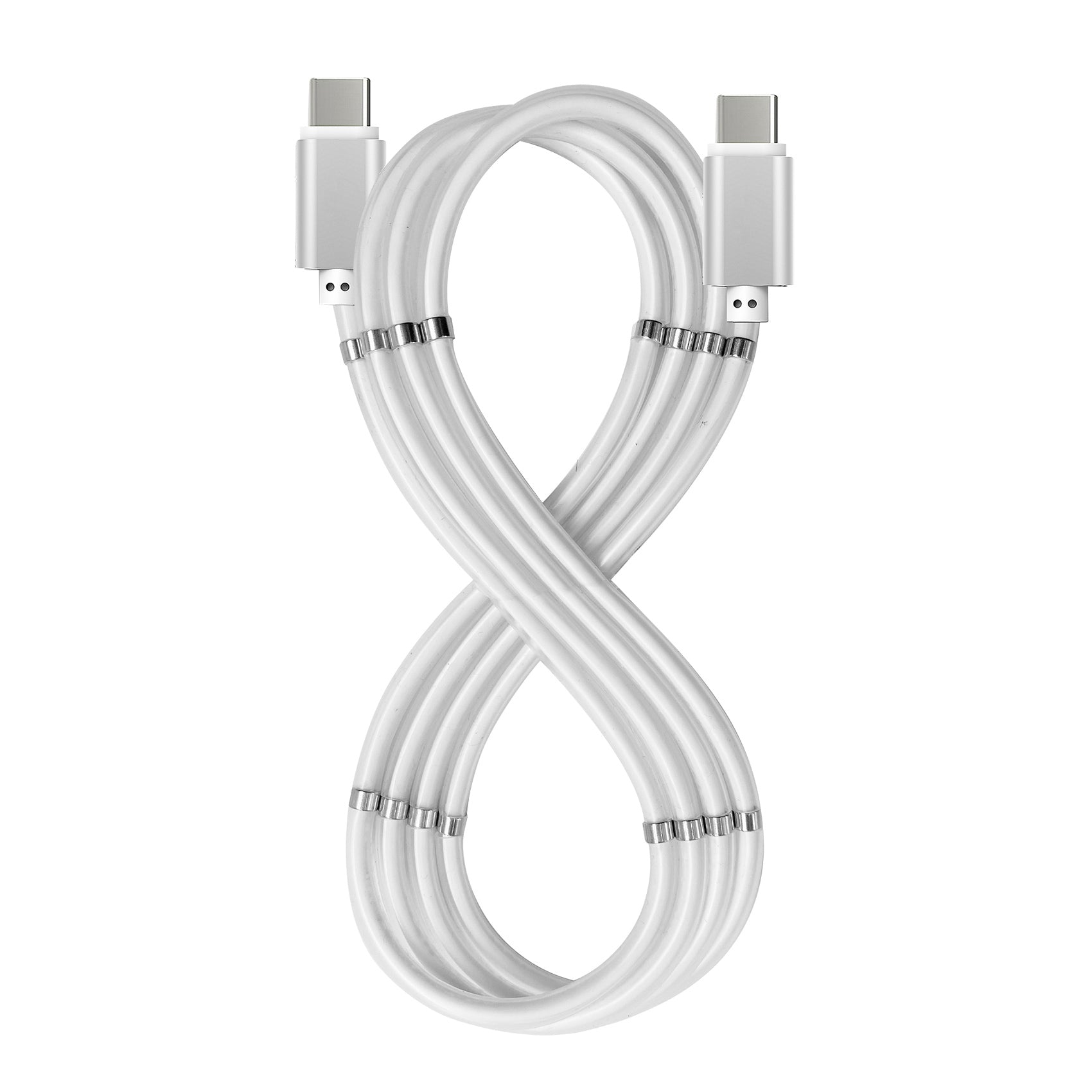 USB-C zu USB-C 60W Magnet Kabel WH