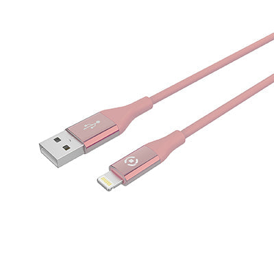 Celly USB-A TO LIGHTNING Color Pink 12W Cable