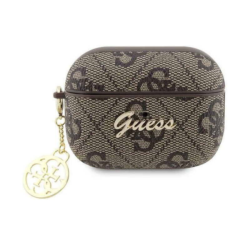 GUESS AIRPODS PRO 2 PU 4G W/ STRASS CHARM BROWN