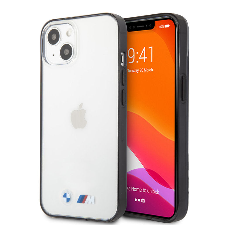 BMW BMHCP13SMBTOK iPhone 13 mini Transparent Hardcase Black Edges - Transparent