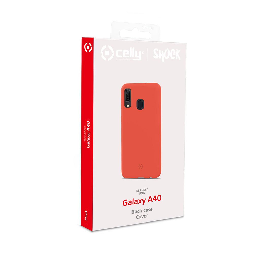 Celly Stoßback -Gehäuse -Deckung Galaxy A40 Orange