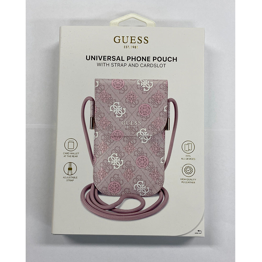 GUESS WALLET MULTICOLOR PRINT PEONY ON 4G W/CORD Pink