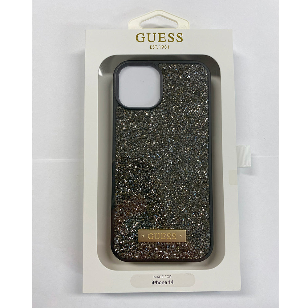 Guess GUHCP14SPFGSBSK HC RHINESTONE Metal Logo black iPhone 14