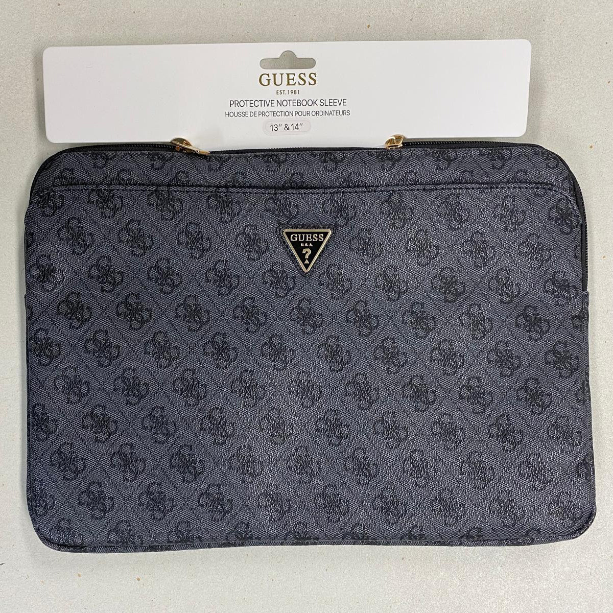 Guess  COMP. Sleeve 4G Zipper Pocket and Triangle Logo Black 14 