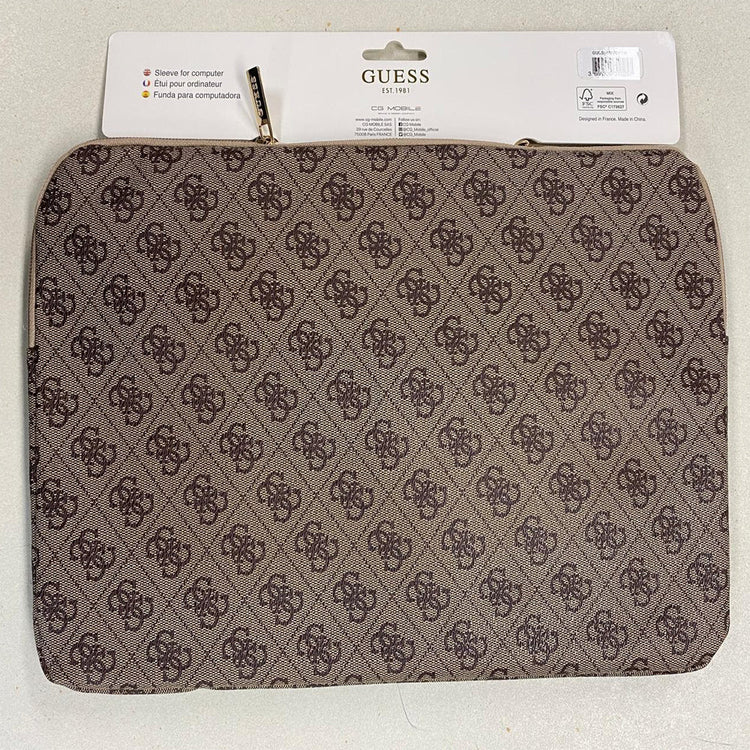 Guess  COMP. Sleeve 4G Zipper Pocket and Triangle Logo Brown 14 