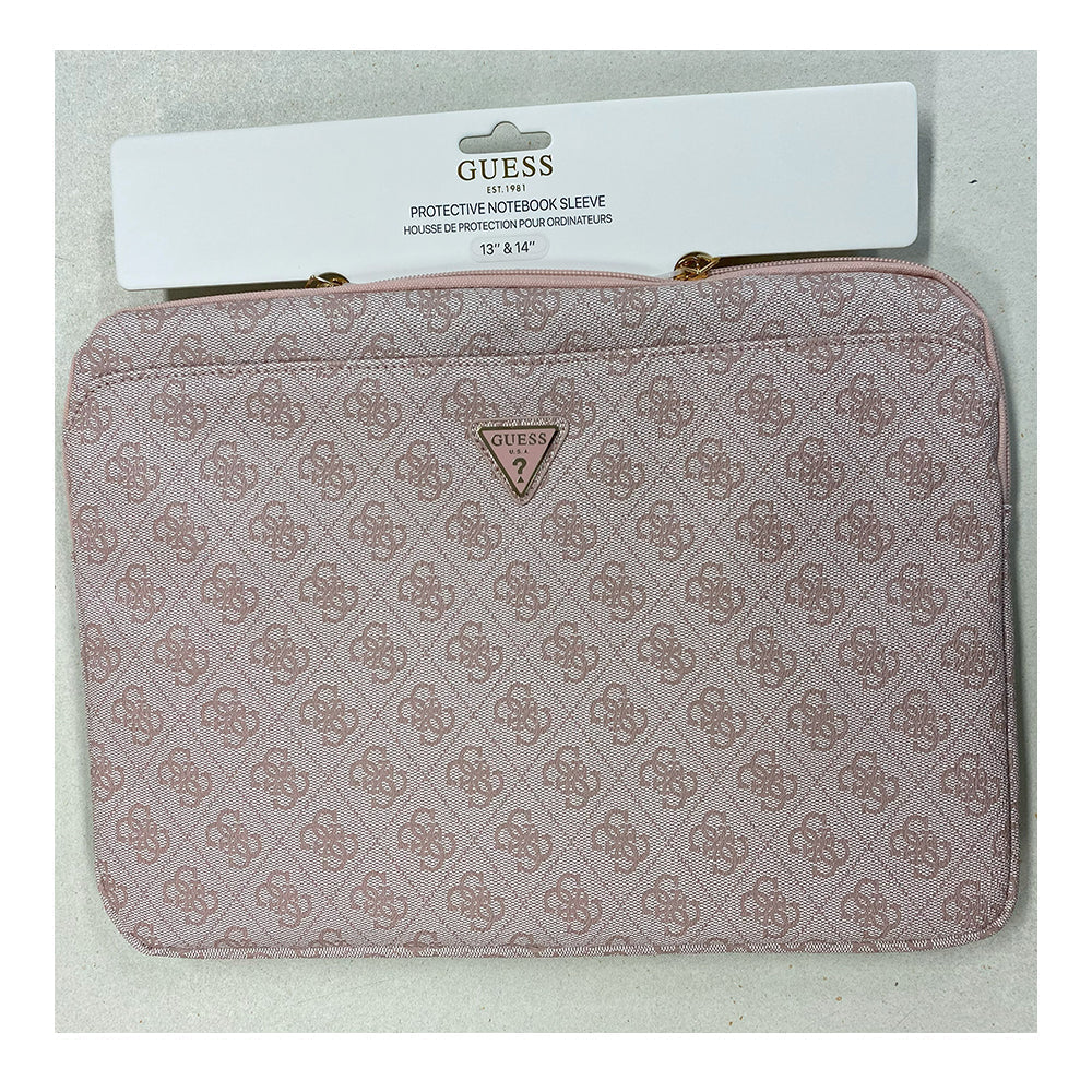 Guess  COMP. Sleeve 4G Zipper Pocket and Triangle Logo Pink 14 