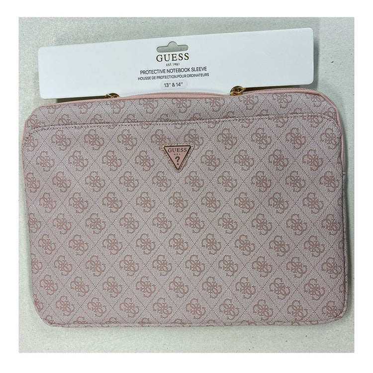 Guess  COMP. Sleeve 4G Zipper Pocket and Triangle Logo Pink 14 