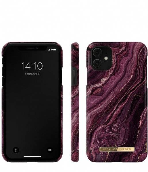 IDEAL OF SWEDEN Fashion Case iPhone 11/XR Golden Plum