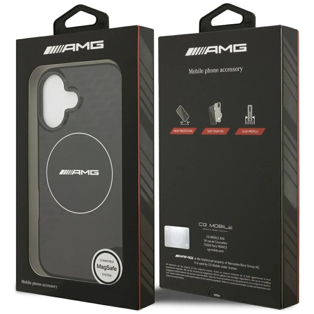 AMG AMHMP17S24HTRDK HardCase MagSafe Rhinestone Transparent SMOKED Black iPhone 17