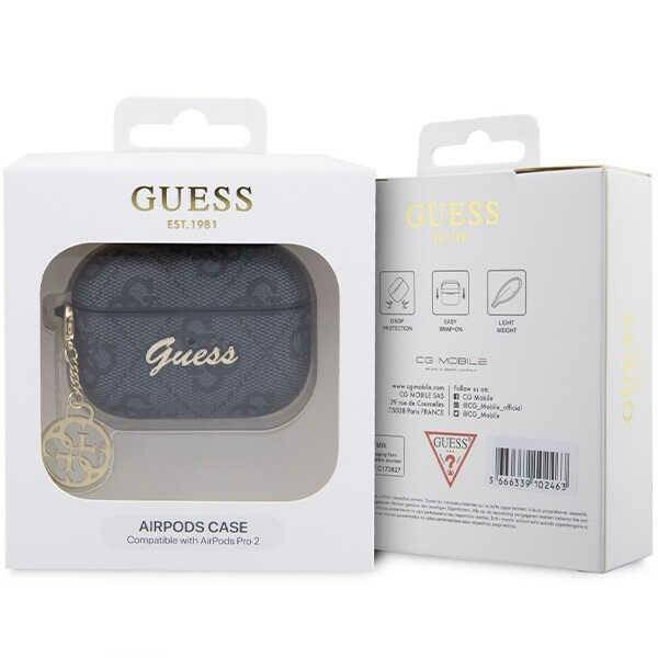 GUESS AIRPODS 3 PU 4G W/4G CHARM BLACK