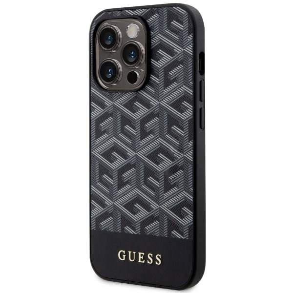 GUESS HC MagSafe GCUBE PU STRIPE BLACK iPhone 13 PRO MAX