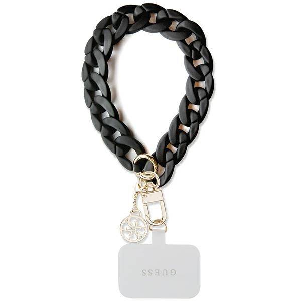 GUESS HDSP LARGE CHAIN ACRYLIC W/ 4G CHARM BLACK