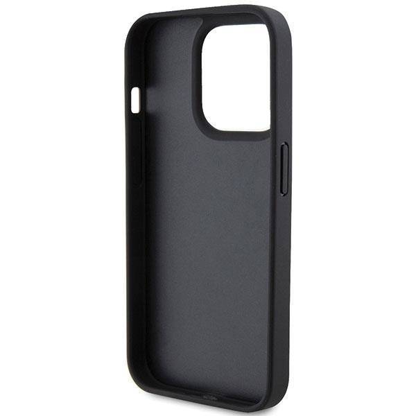 FERRARI Hardcase PU TWIST BLACK iPhone 15 PRO